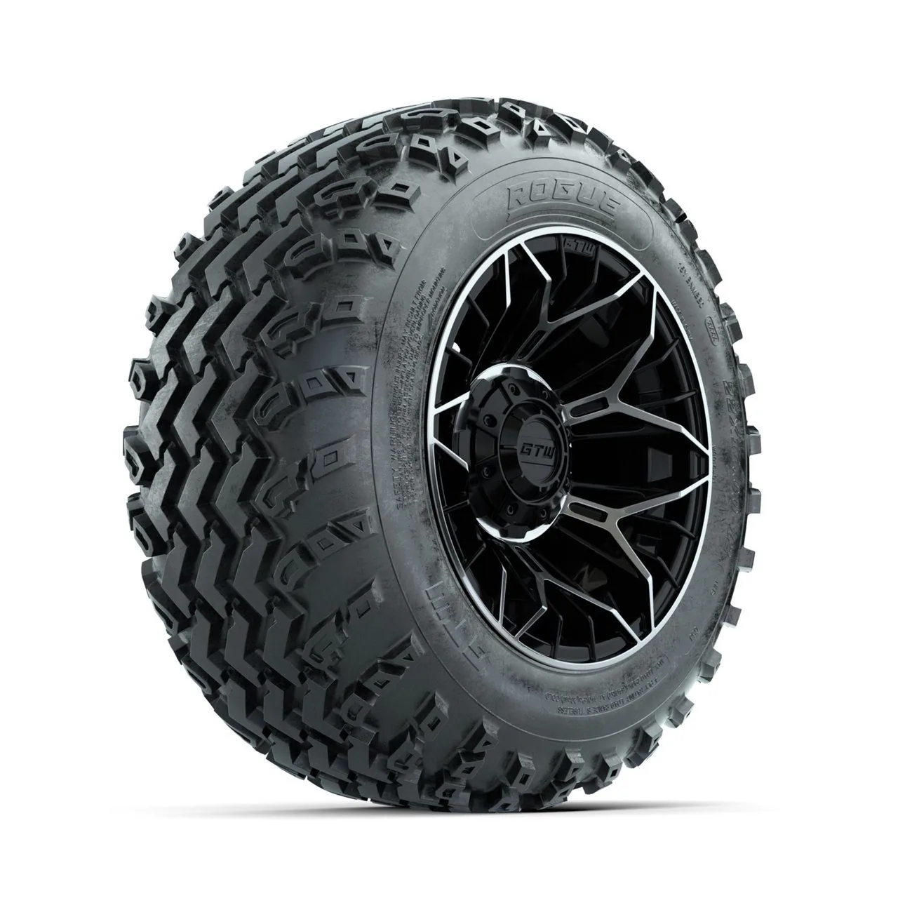 Комплект колёс GTW Stellar, матовая обработка/чёрный, 12" с шинами Rogue All Terrain 22x11.00-12, артикул A19-984