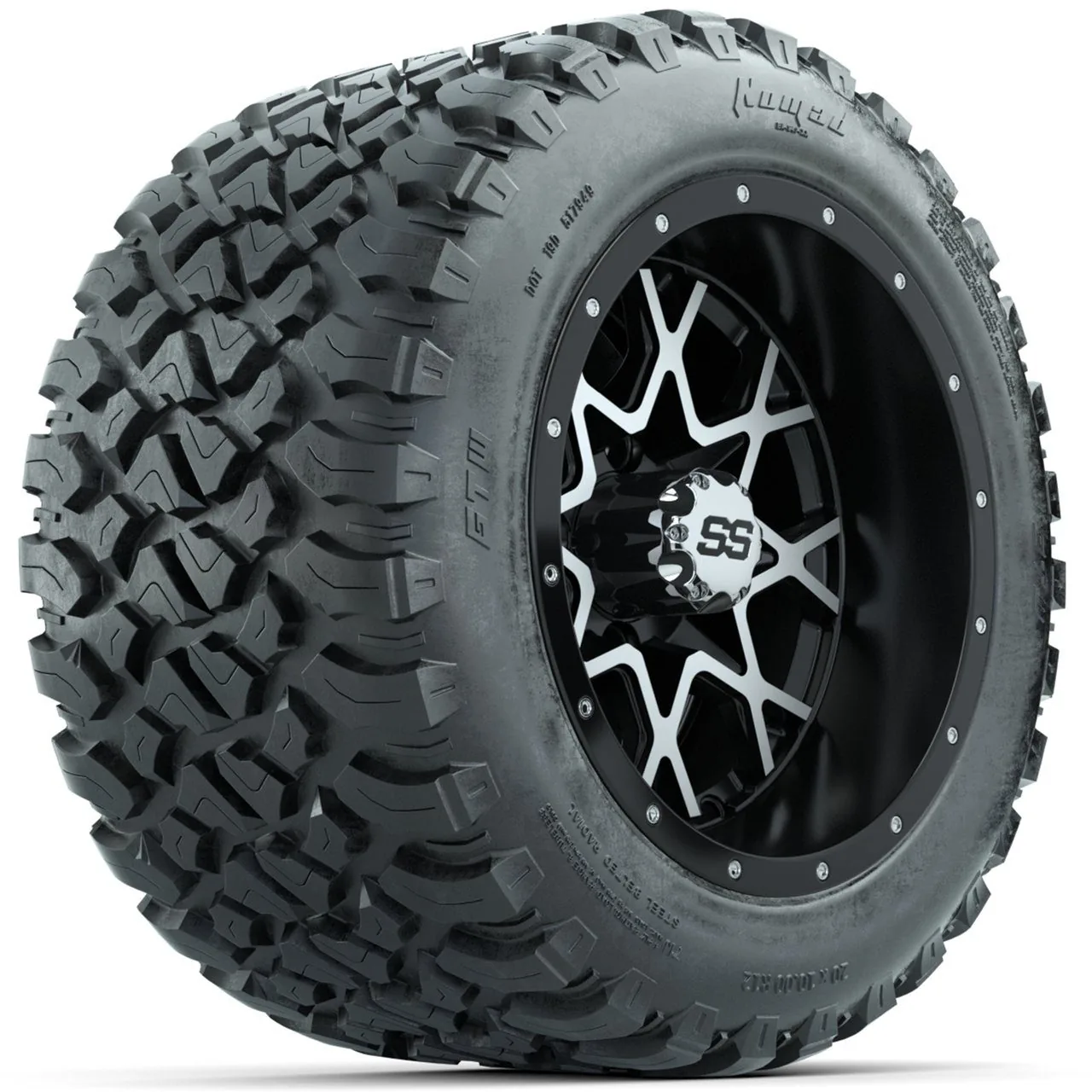 Комплект из 4 колёс 12" GTW Vortex с всепогодными шинами 20x10-R12 GTW Nomad, артикул A19-649