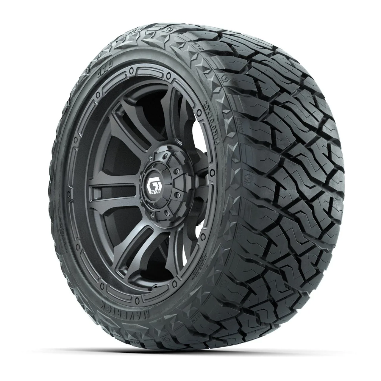 Комплект колёс 14" GTW Shogun, глянцевый графитовый, с шинами Maverick All-Terrain 23x10.00-R14, артикул A19-1316 — фото 3