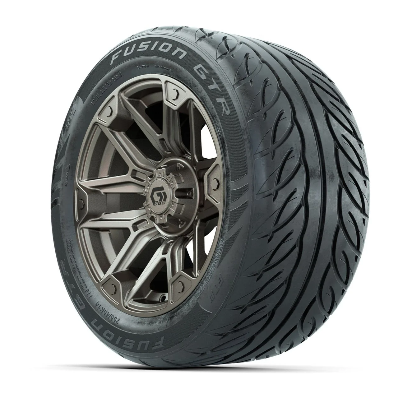 Колёса в сборе GTW Graffiti 14", бронзовый/чёрный, с шинами 255/45-R14 Fusion GTR Steel Belt Radial Street, комплект 4 шт., артикул A19-2570 — фото 3
