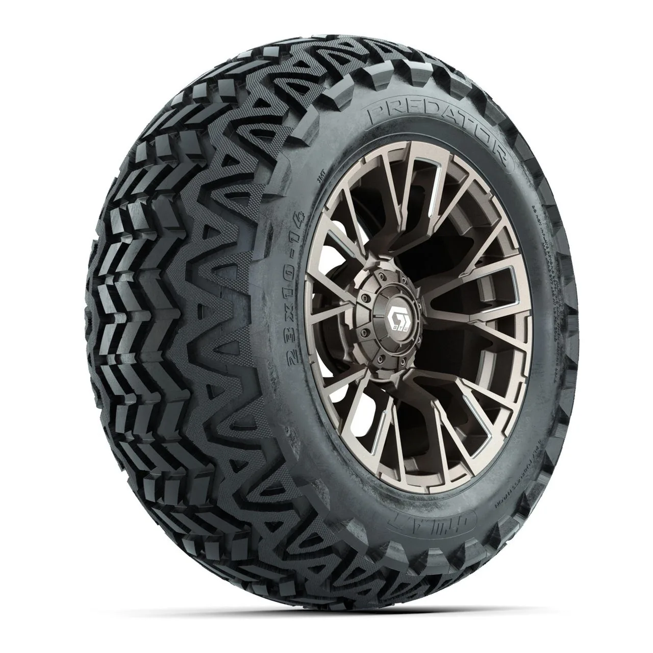 Комплект колёс GTW® Vandal 14" с шинами 23x10-14 Predator, сатиновый бронзовый с проточкой, артикул A19-1264