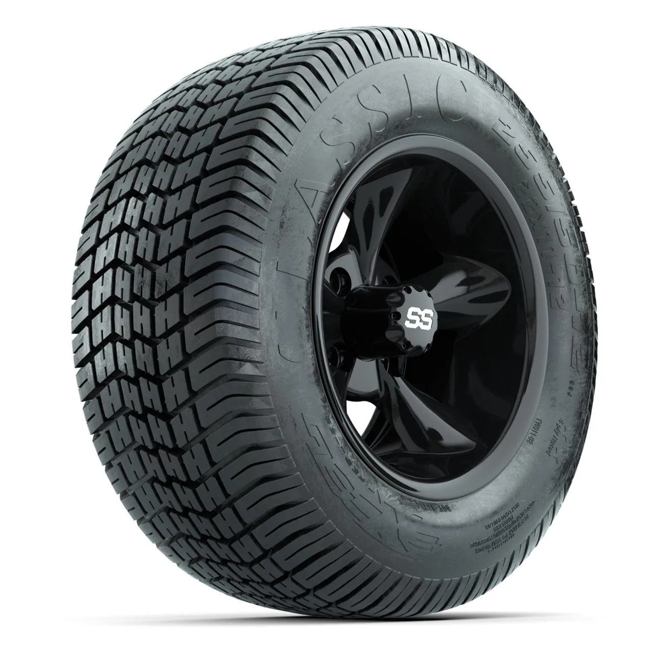Комплект колёс GTW Godfather, чёрные, 12" с шинами 255/50-12 Excel Classic Street, 4 шт., артикул A19-2006