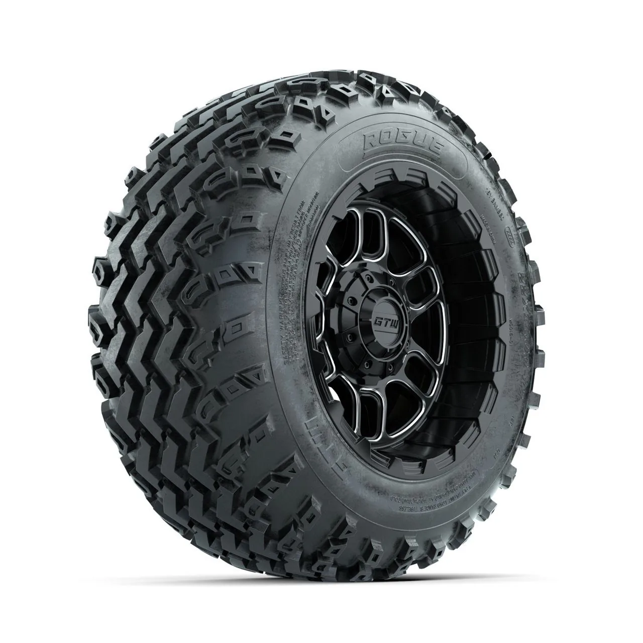 Комплект колёс GTW Titan, матовая обработка/чёрный, 12" с шинами Rogue All Terrain 22x11.00-12, артикул A19-990