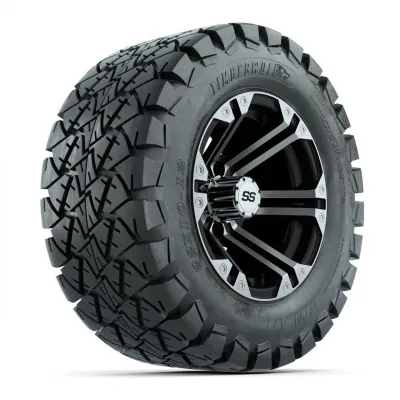 Колёса GTW Specter, чёрные с проточкой, 12" с шинами Timberwolf Mud 22", комплект из 4 шт., артикул A19-341