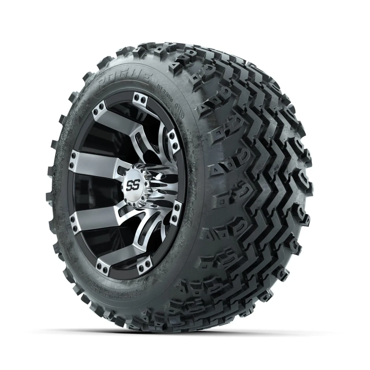 Комплект колёс и шин: диски GTW Tempest Machined/чёрный 10", шины Rogue All-Terrain 18x9.50-10, артикул A19-890 — фото 3