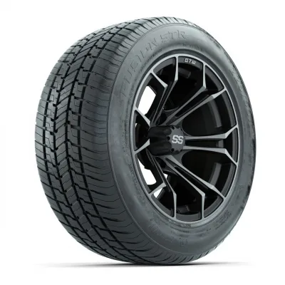 Колёса GTW® Spyder, матовый серый, 14", с шинами Fusion STR 225/50-R14 (DOT), комплект, артикул A19-2714
