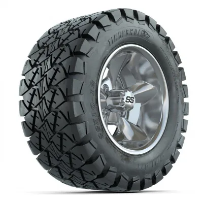 Комплект колёс GTW Godfather, хром, 12" с шинами 22X10-12 Timberwolf All-Terrain, 4 шт., артикул A19-2018