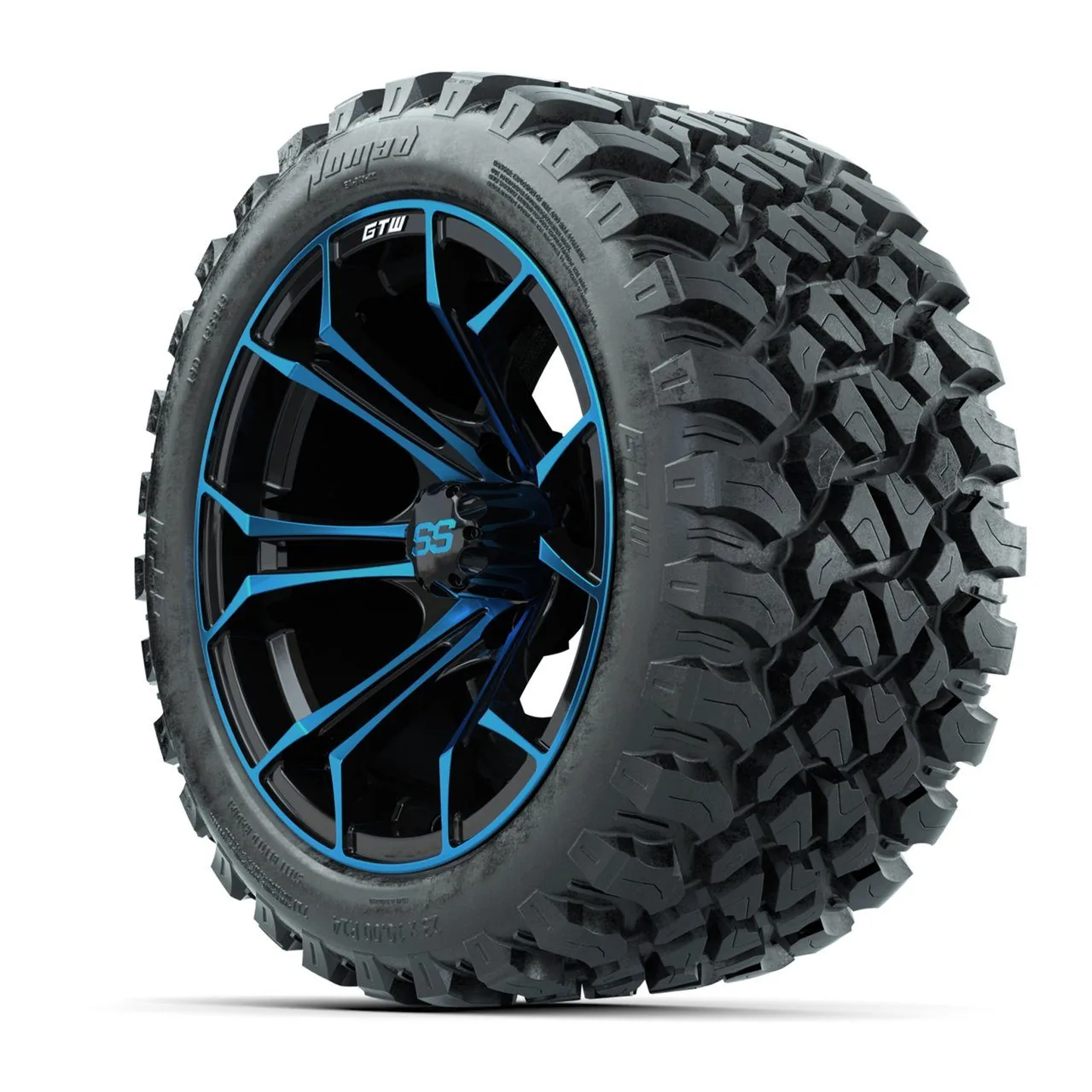 Комплект дисков GTW Spyder 14", синий/чёрный, с шинами GTW Nomad 23x10-14 для любого рельефа, артикул A19-582 — фото 3
