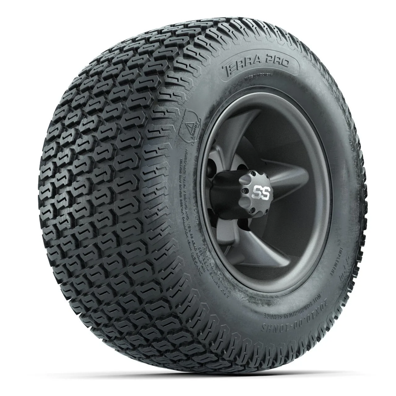 Комплект колёс GTW Godfather 10”, матовые серые, с шинами 20x10-10 S-Pattern Terra Pro (4 шт.), артикул A19-1592