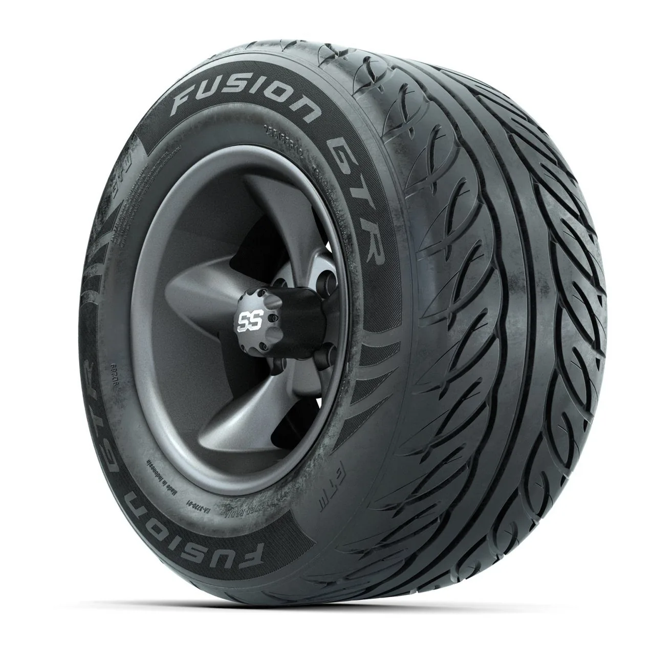 Комплект колёс GTW Godfather, матовый серый, 12" с шинами 255/55-R12 Fusion GTR Steel Belt Radial Street, 4 шт., артикул A19-2029 — фото 3