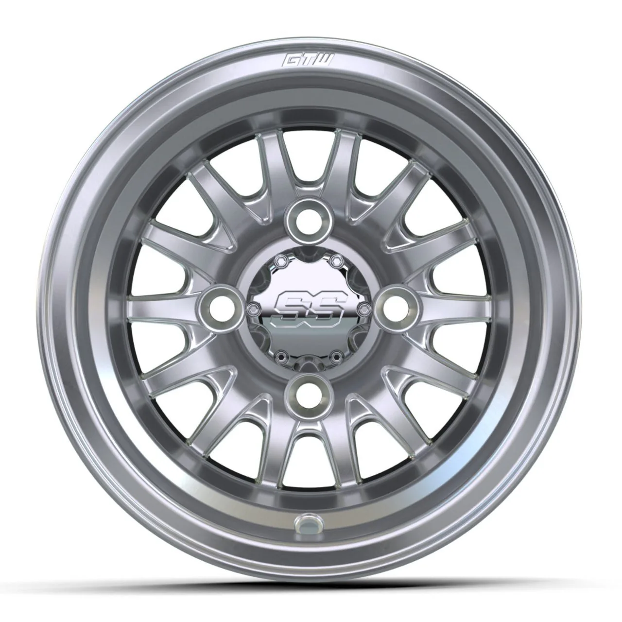 Диск 10", серебристый с проточенными элементами, GTW® Medusa, артикул 19-155 — фото 2