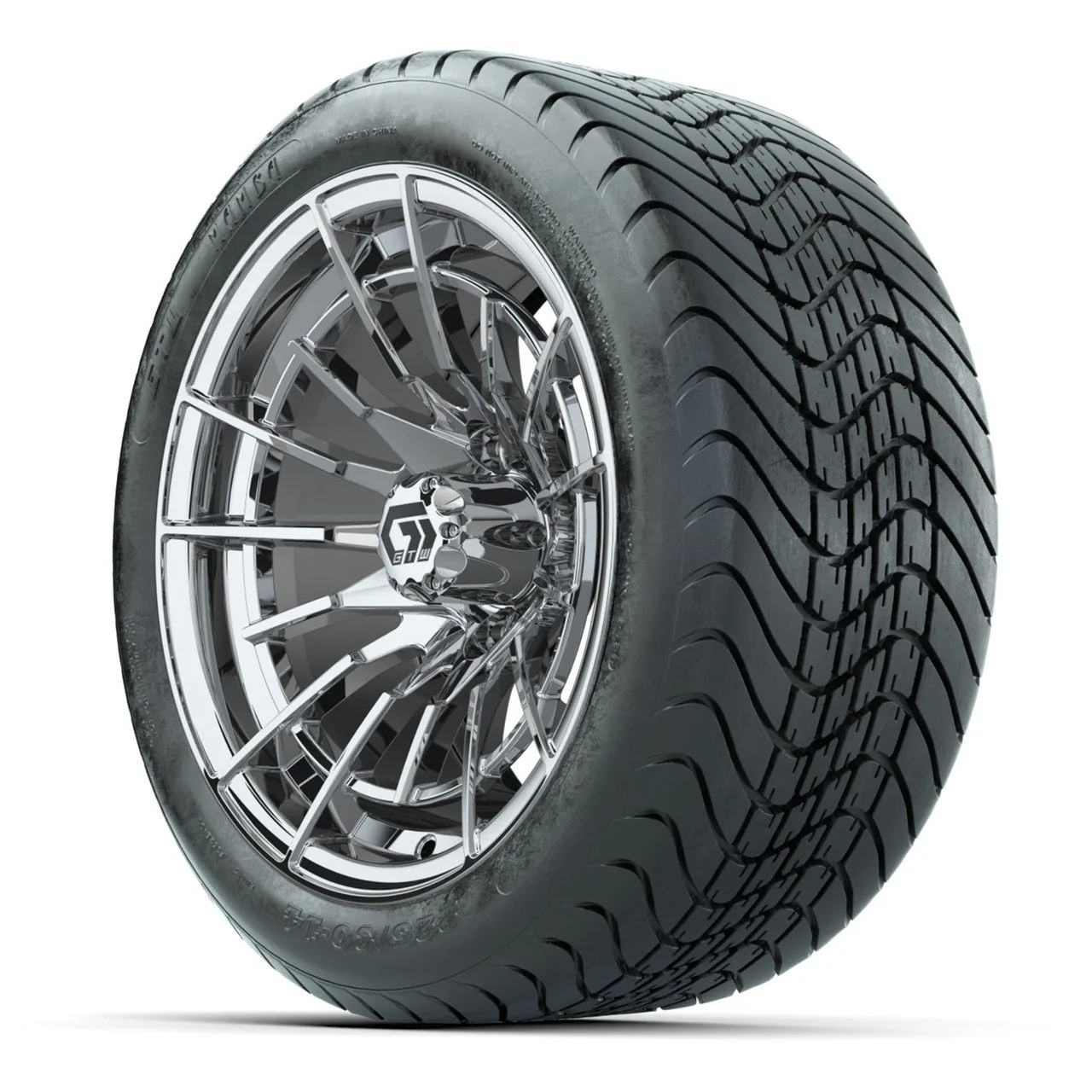 Колёса GTW Boost 14" (хром) с шинами 225/30-14 Mamba Street, полный комплект, артикул A19-2306 — фото 3