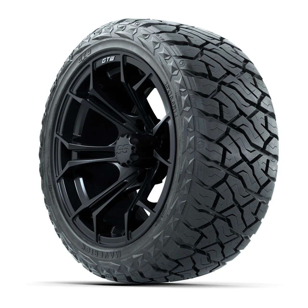 Комплект колёс в сборе: диски GTW Spyder 14", матовый чёрный, шины Maverick All-Terrain 23x10.00-R14, артикул A19-1365 — фото 3