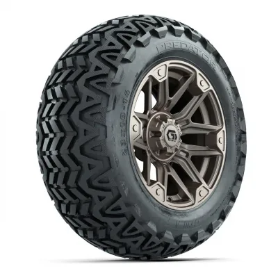 Комплект колёс GTW® Graffiti 14" с шинами 23x10-14 Predator, сатиновый бронзовый, артикул A19-1252