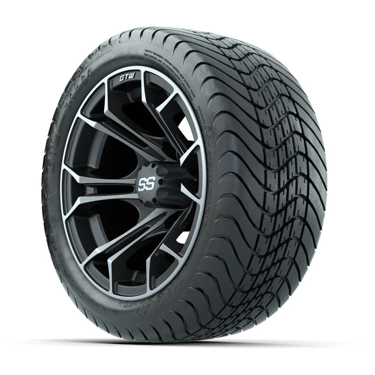 Комплект из 4 дисков GTW Spyder 12" с шинами GTW Mamba Street 215/35-12, артикул A19-526 — фото 3