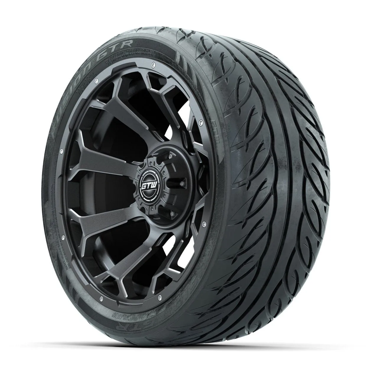 Колёса GTW Raven 14”, матовые серые Ball Milled, с шинами 205/40-R14 Fusion GTR Steel Belt Radial Street, комплект, артикул A19-2431 — фото 3