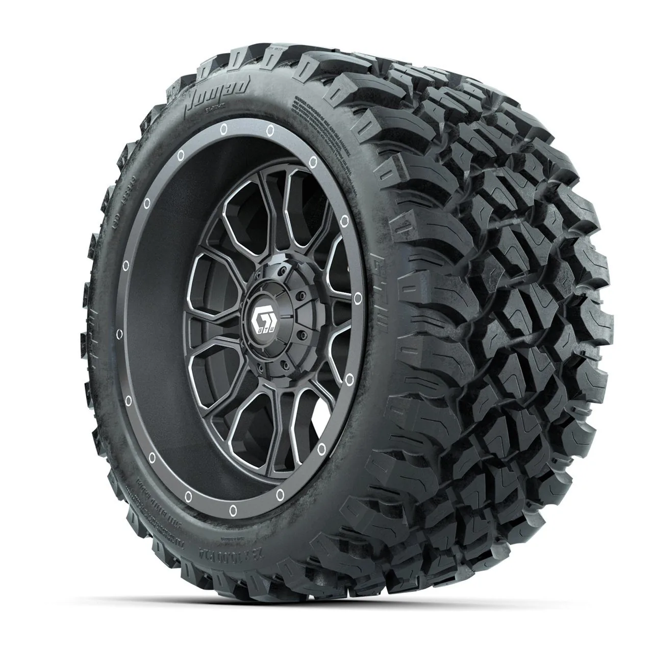 Комплект колёс 14” GTW Volt, графит с обработанными акцентами, с шинами 23x10-R14 Nomad All-Terrain, артикул A19-816 — фото 3