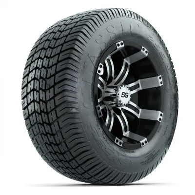 Комплект колёс 12" GTW Tempest с шинами 255/50-12 Excel Classic Street, чёрные с проточкой, артикул A19-1780