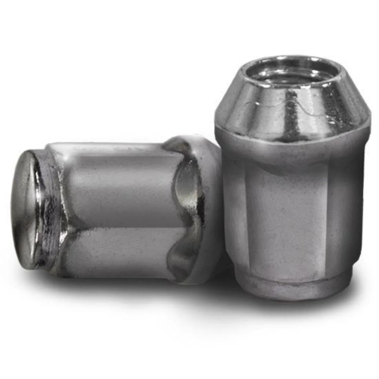 Колёсные гайки хромированные, метрические 12 мм x 1,25 (100 шт.), артикул LUG100M