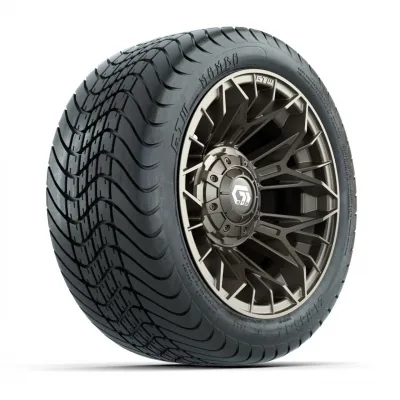 Комплект колёс GTW® Stellar 12", матовая бронза, с дорожными шинами Mamba 215/35-12, артикул A19-776