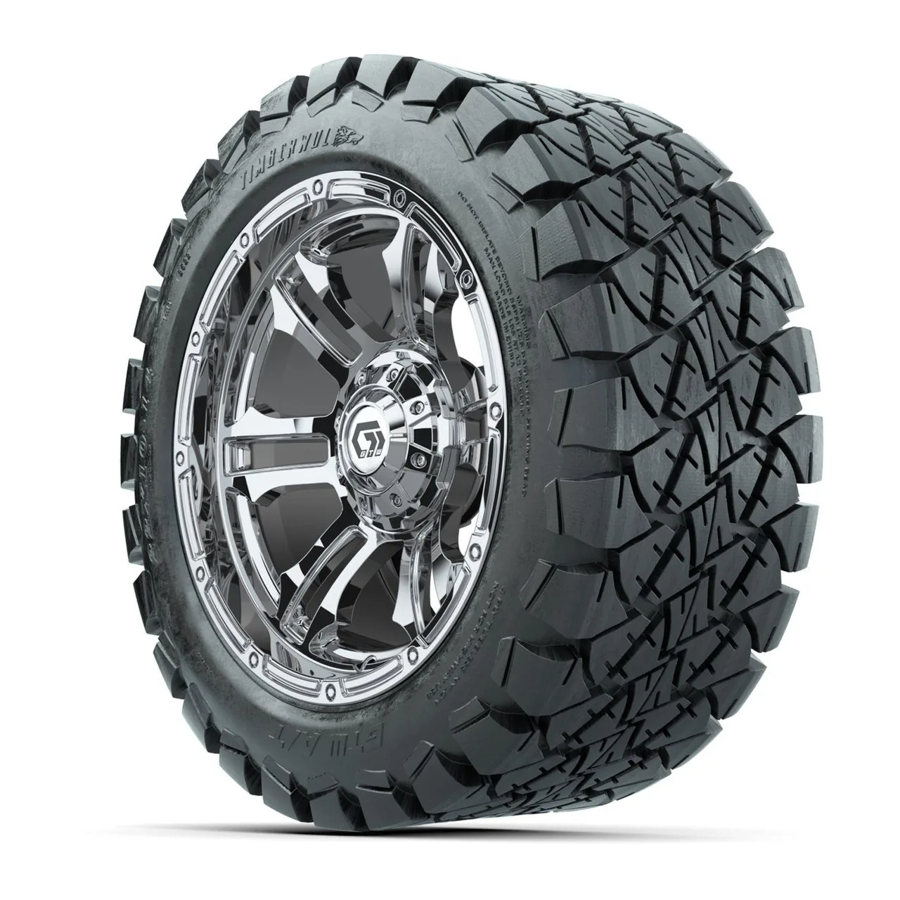 Комплект колёс GTW® Shogun 14", хром, с шинами 22x10-14 Timberwolf All-Terrain, артикул A19-1233 — фото 3