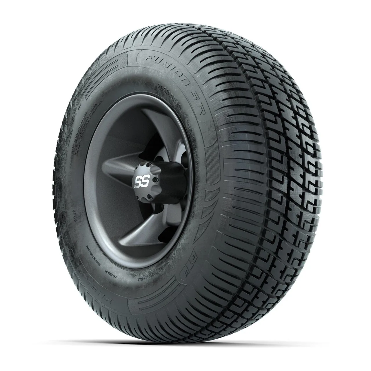 Комплект колёс GTW Godfather 10”, матовые серые, с шинами 205/65-R10 Fusion S/R (4 шт.), артикул A19-1595 — фото 3
