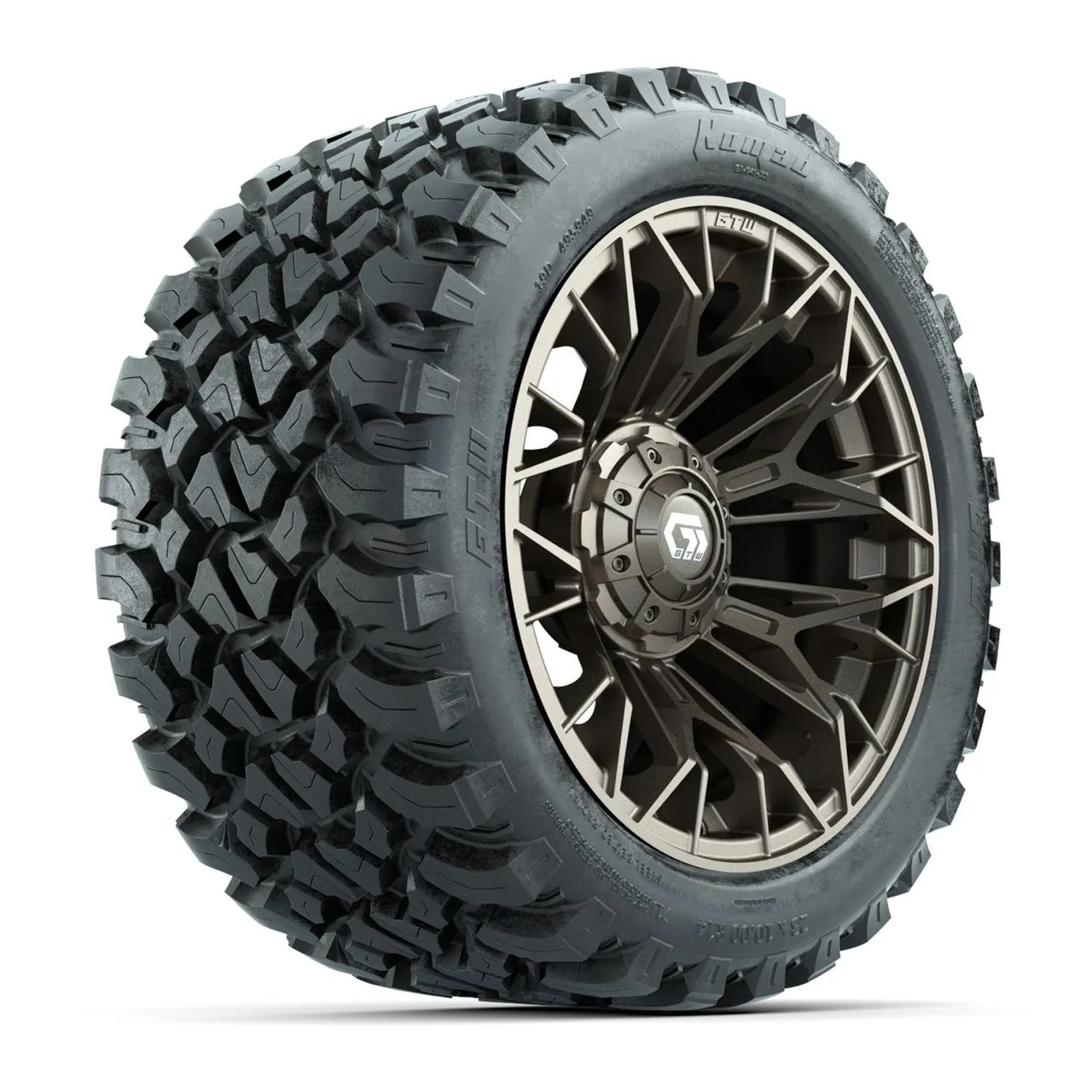 Комплект колёс GTW® Stellar 14", матовая бронза, с внедорожными шинами Nomad 23x10-R14, артикул A19-792