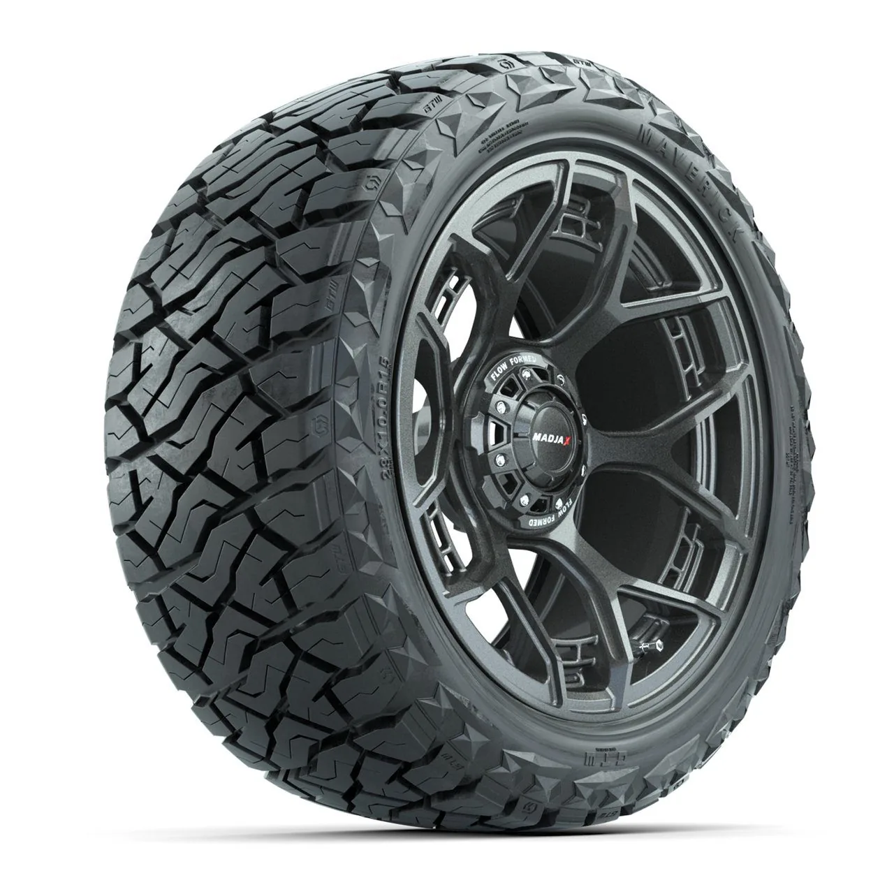 Комплект колёс MadJax Flow Form Evolution, графитовый, 15" с шинами GTW 23x10.00-R15 Maverick All-Terrain, артикул A19-1390
