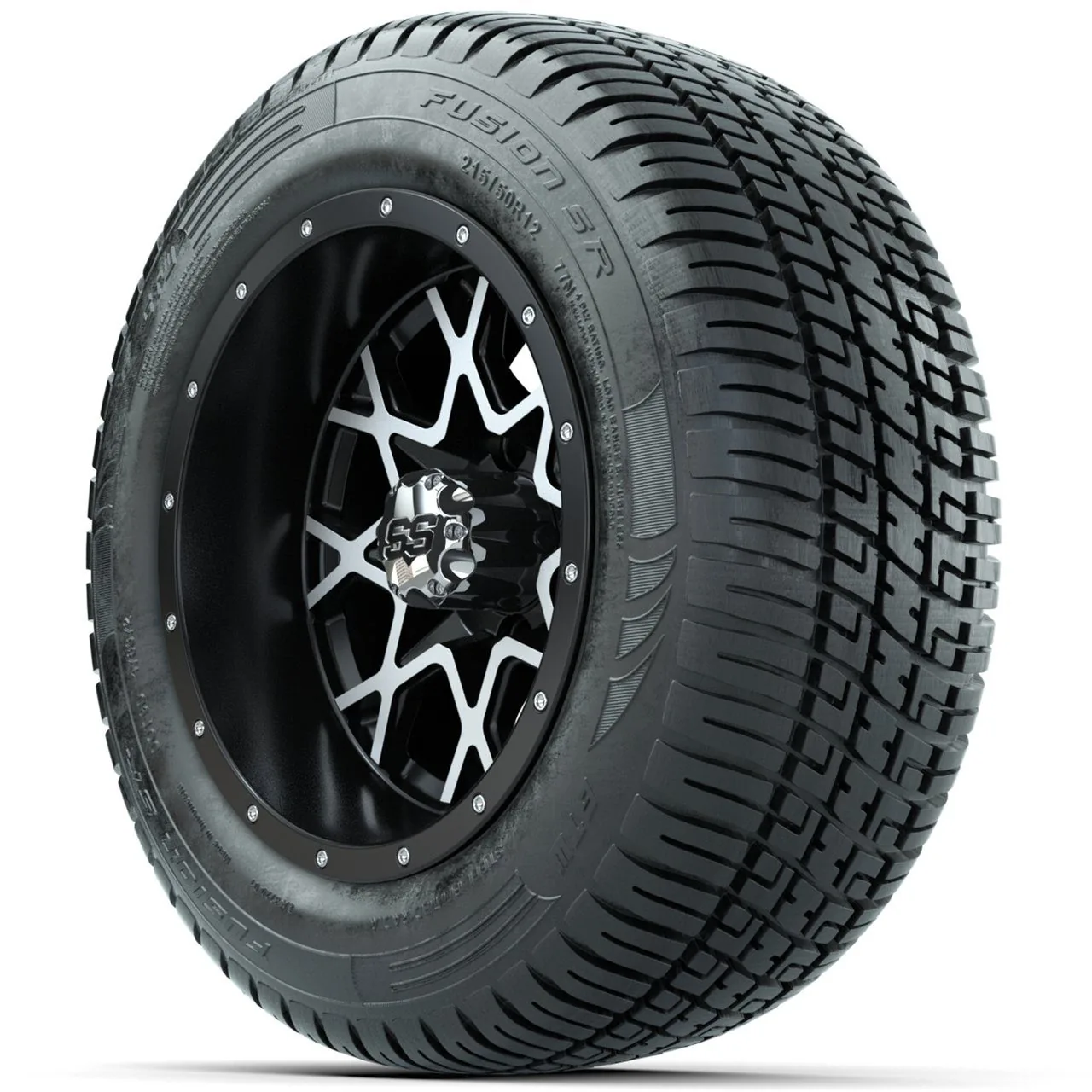 Комплект из 4 дисков GTW Vortex 12" с шинами Fusion S/R Street 215/50-R12, артикул A19-566 — фото 3