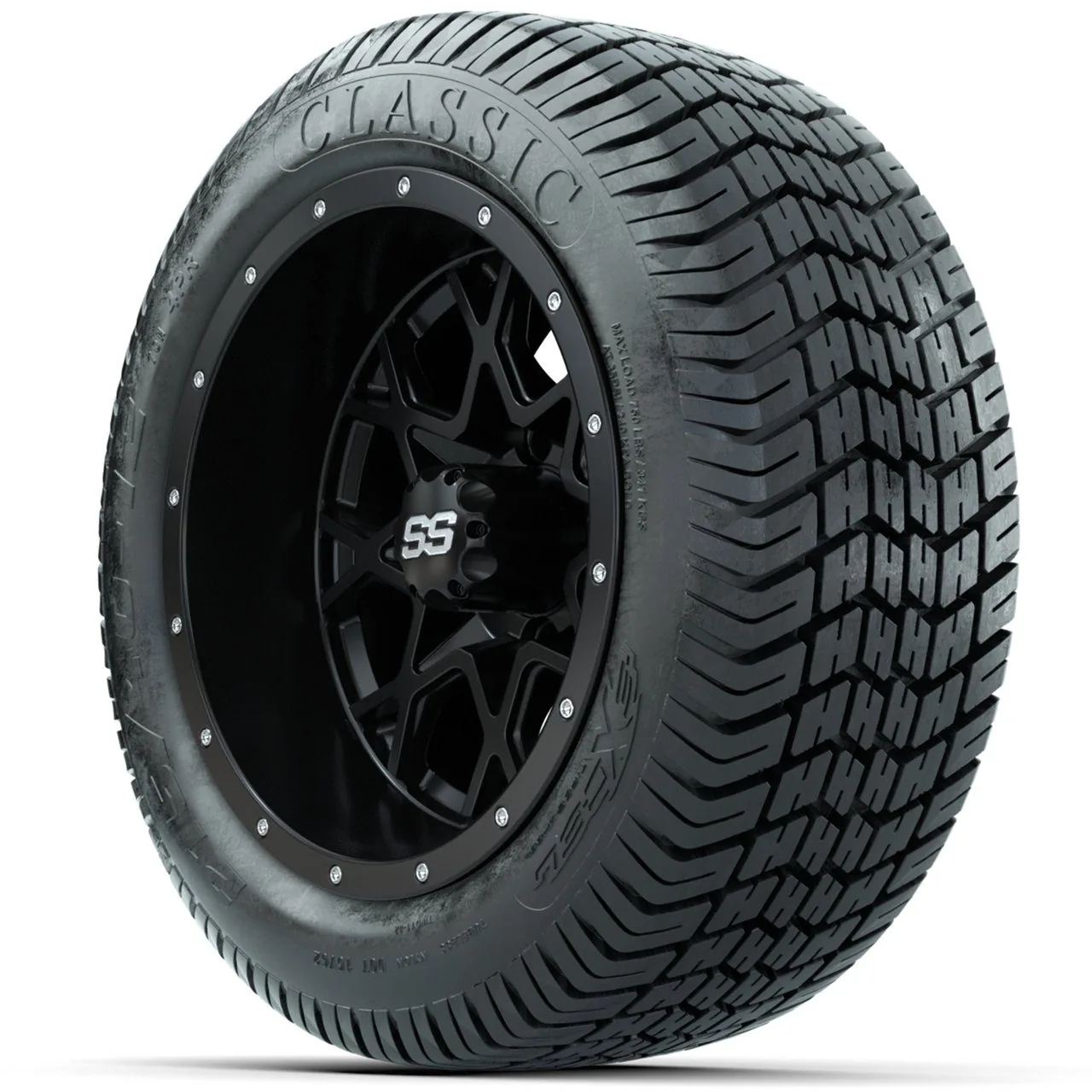 Комплект из 4 колёс 12" GTW Vortex с шинами 215/40-12 Excel Classic Street, артикул A19-621 — фото 3