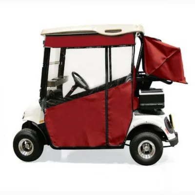 Мягкая кабина RedDot Club Car Chameleon на направляющих для 2 пассажиров, красная, артикул 47631N