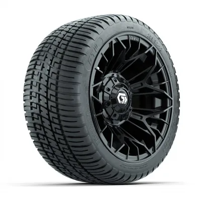Колёса GTW® Stellar 12", чёрные, с шинами 205/30-12 Fusion Street, полный комплект, артикул A19-1648