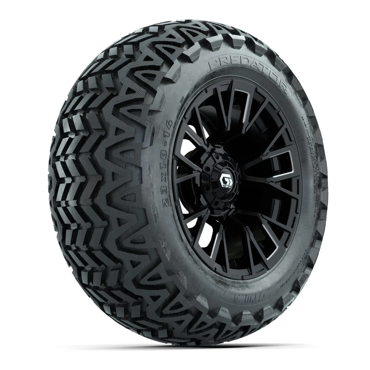 Комплект колёс GTW® Vandal 14" с шинами 23x10-14 Predator, матовый чёрный с проточкой, артикул A19-1260
