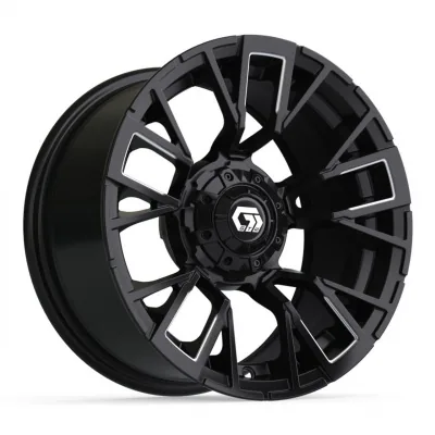 Колёсный диск 14&Prime; GTW&reg; Vandal, матовый чёрный с проточенными элементами, артикул 19-421