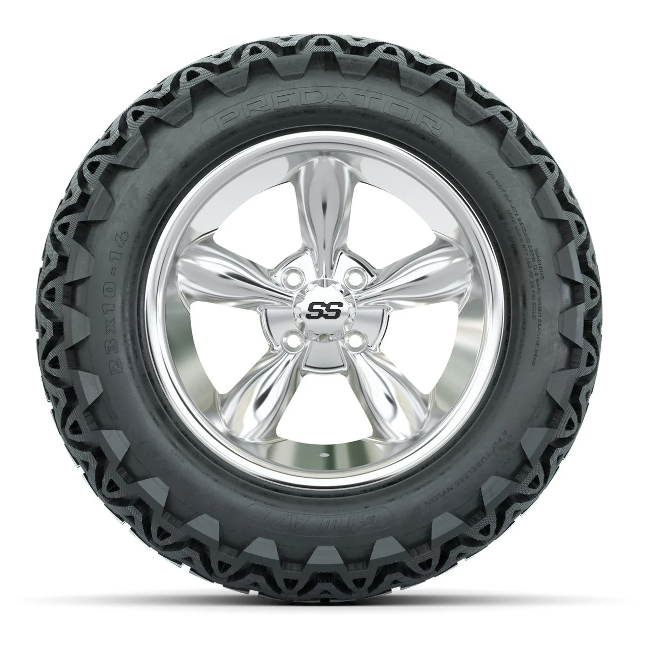 Комплект из 4 колёс 14" GTW Godfather с всепогодными шинами 23x10-14 GTW Predator, артикул A19-623 — фото 2