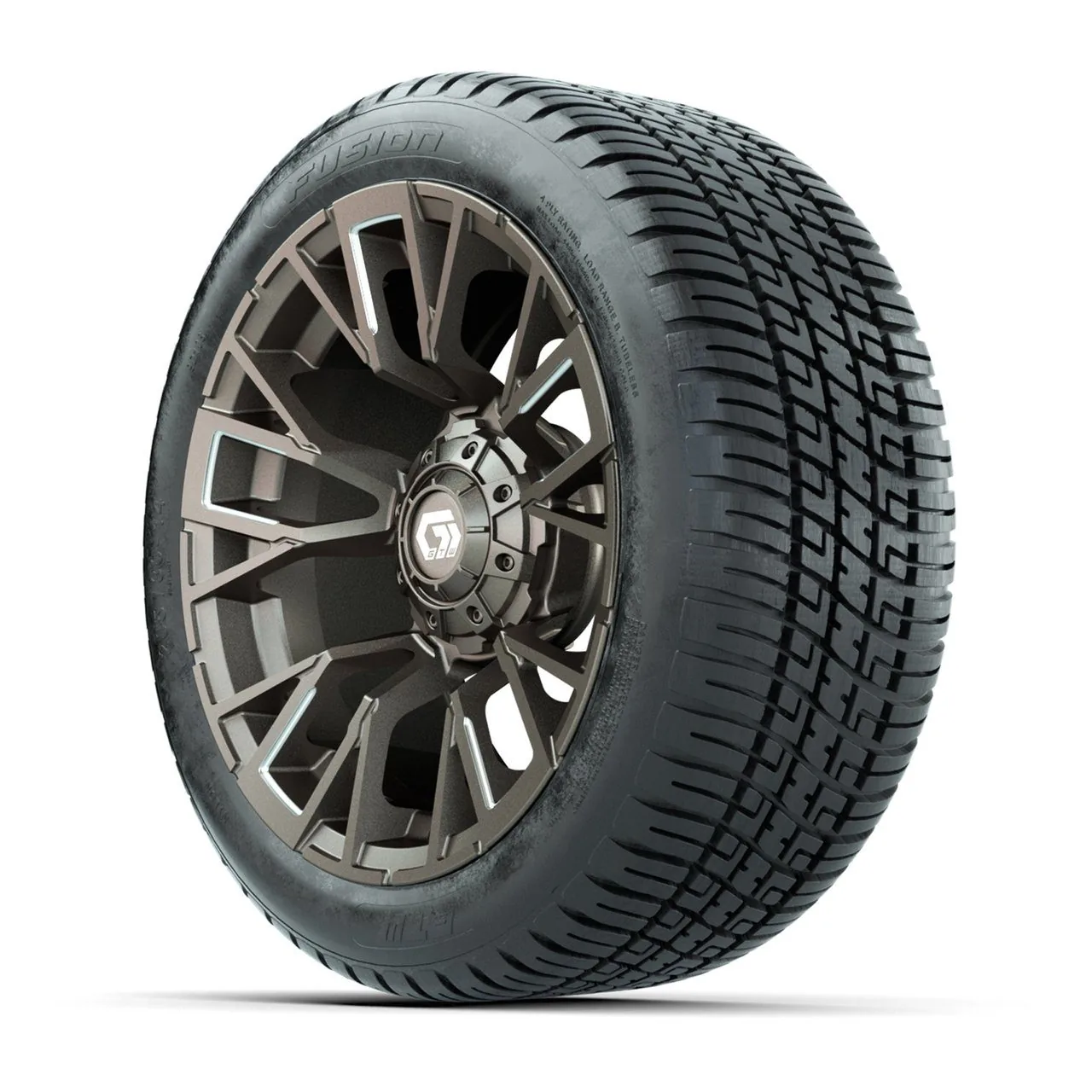 Комплект колёс GTW® Vandal 14" с шинами 205/30-14 Fusion Street, сатиновый бронзовый с проточкой, артикул A19-1262 — фото 3