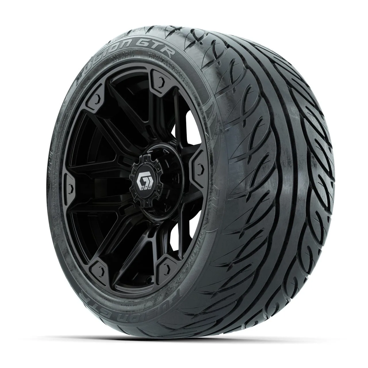 Колёса в сборе с шинами GTW® Graffiti 14", глянцевый чёрный, 225/40-R14 Fusion GTR Steel Belt Radial Street, комплект 4 шт., артикул A19-2564 — фото 3