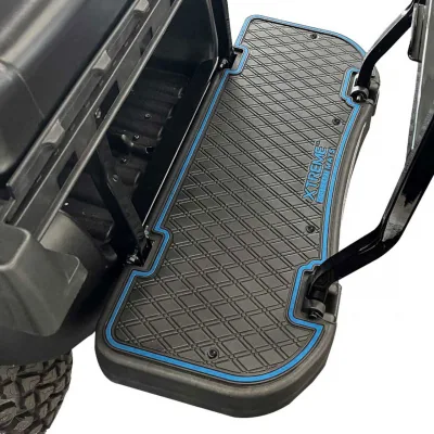 Коврики Xtreme для задних сидений MadJax Genesis 250/300, чёрные с синей окантовкой Bolt Blue, артикул 03-221