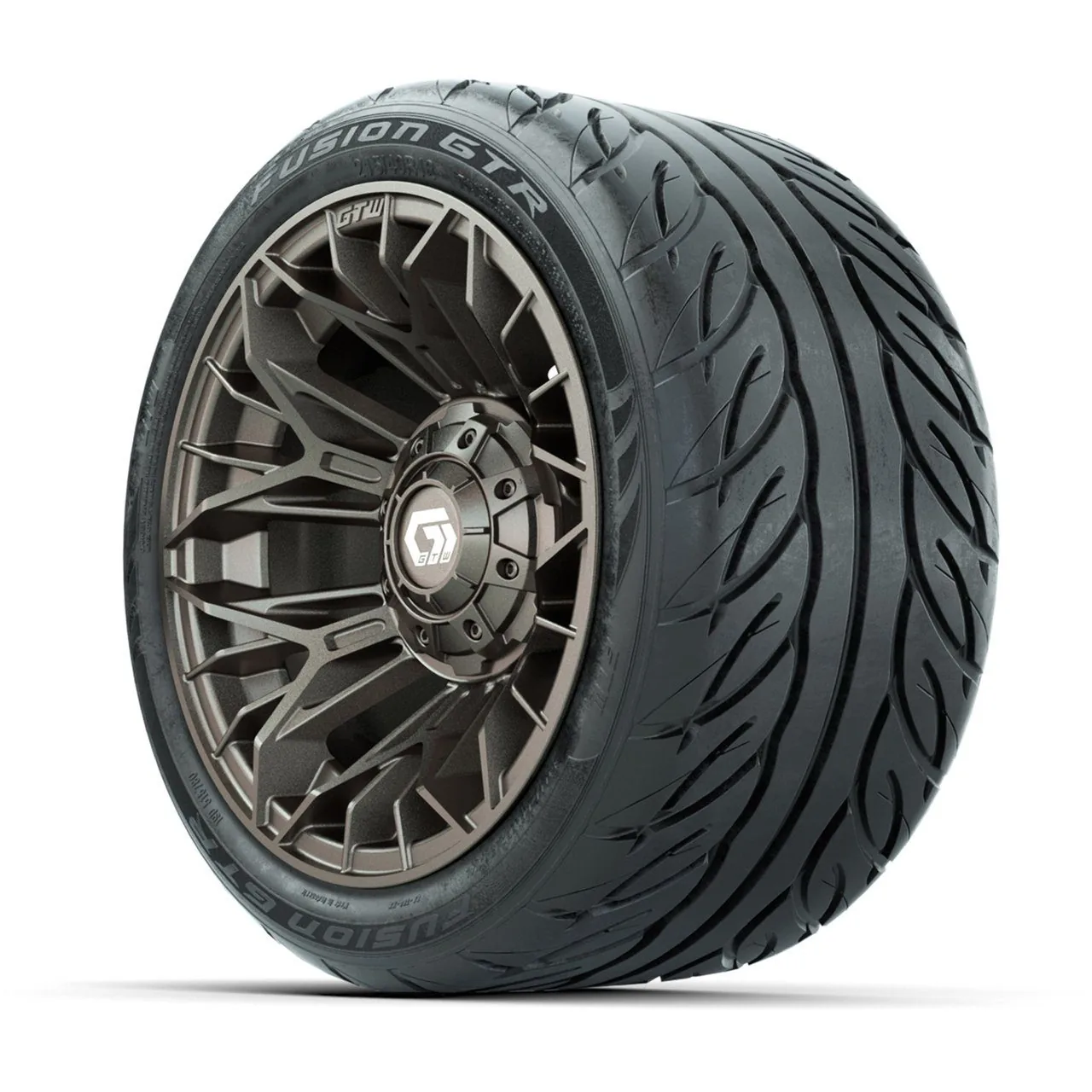 Колёса GTW® Stellar 12", матовая бронза, с шинами 215/40-R12 Fusion GTR Steel Belt Radial Street, полный комплект, артикул A19-1691 — фото 3