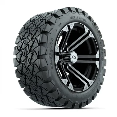 Колёса GTW Specter, чёрные с проточкой, 14" с шинами Timberwolf Mud 22", комплект из 4 шт., артикул A19-392