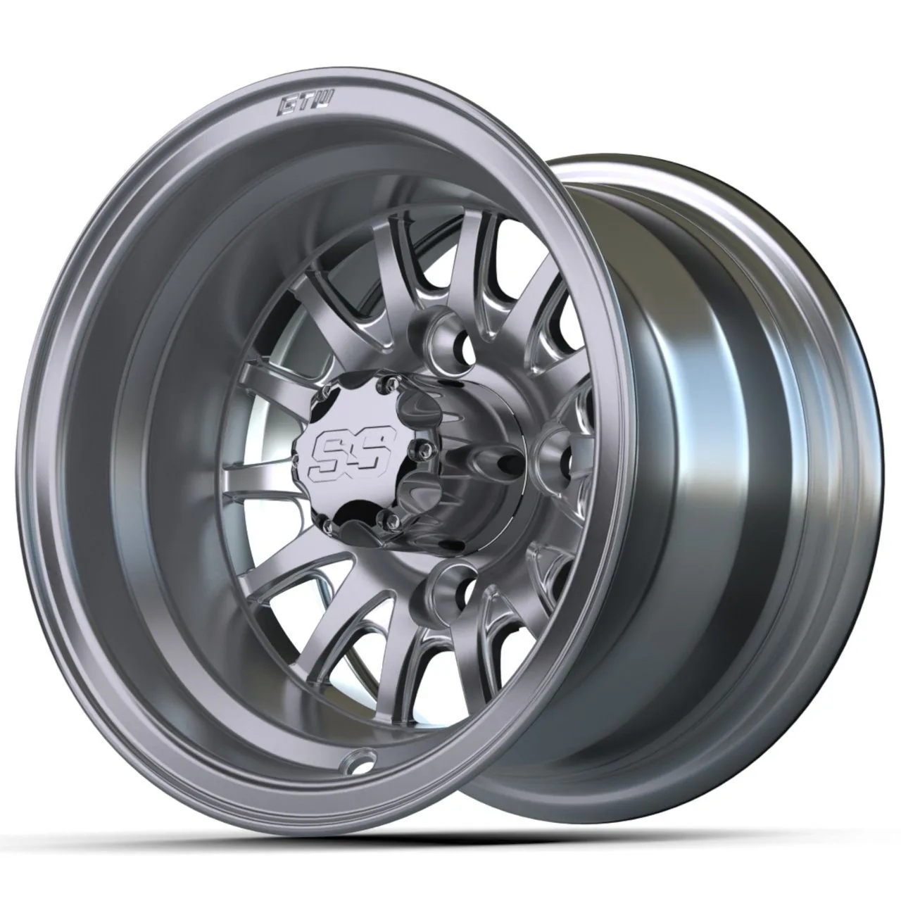 Диск 10", серебристый с проточенными элементами, GTW® Medusa, артикул 19-155 — фото 3