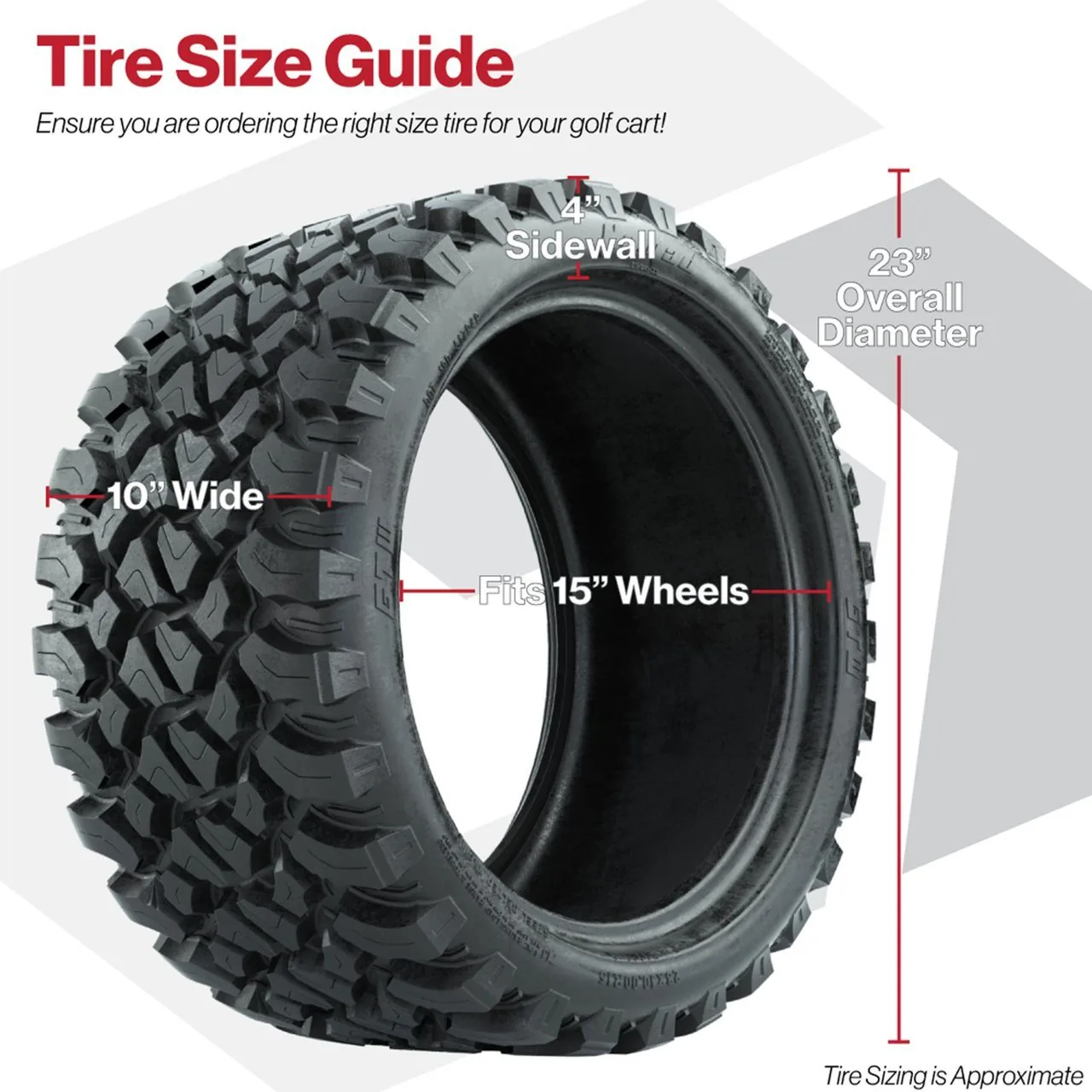 Шина 23x10-R15 GTW® Nomad, радиальная со стальным брекером, для любой местности, артикул 20-072 — фото 5