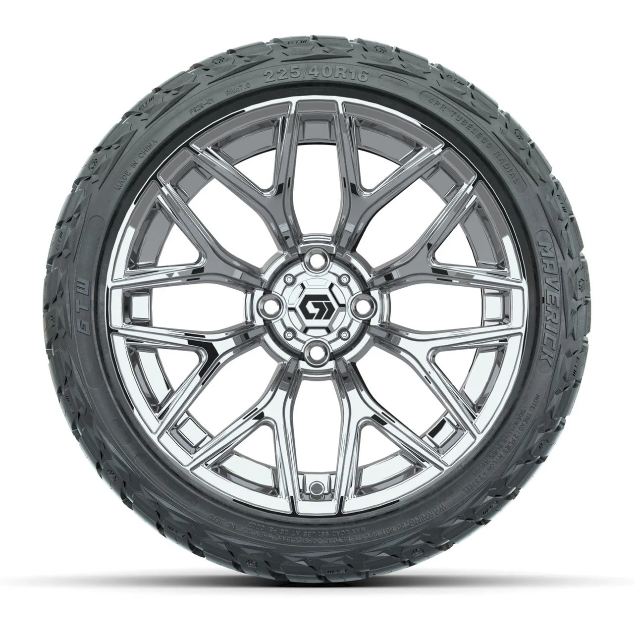 Колёса GTW® Monaco, хром, 16", с шинами Maverick Hybrid 225/40-R16, комплект, артикул A19-2632 — фото 2
