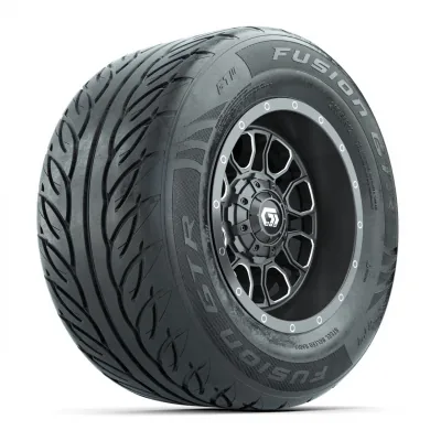 Комплект колёс 12" GTW Volt с радиальными шинами 255/55-R12 Fusion GTR Steel Belted Street, Gunmetal, артикул A19-1719
