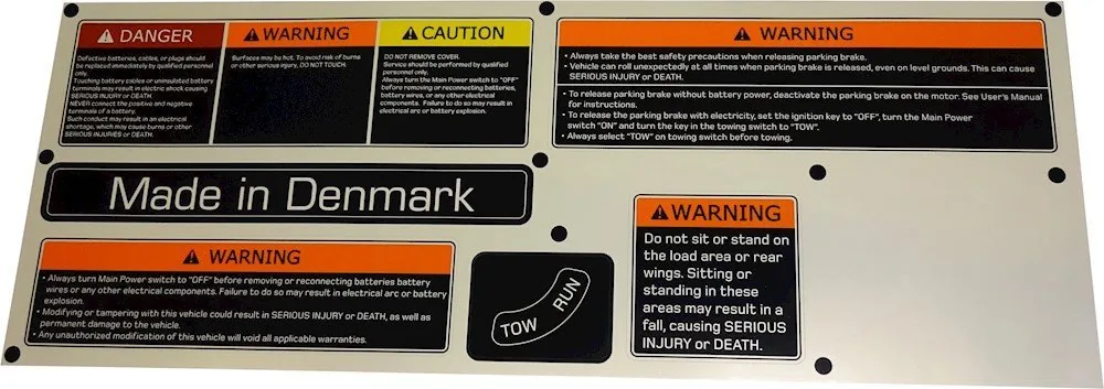 Warning labels, артикул G2175500003