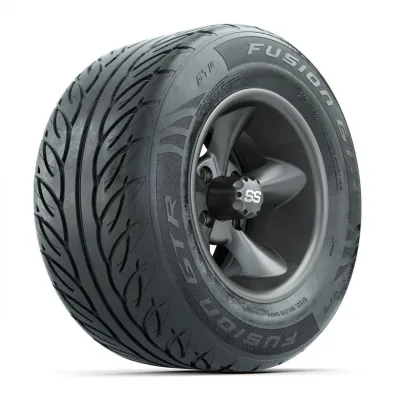 Комплект колёс GTW Godfather, матовый серый, 12" с шинами 255/55-R12 Fusion GTR Steel Belt Radial Street, 4 шт., артикул A19-2029