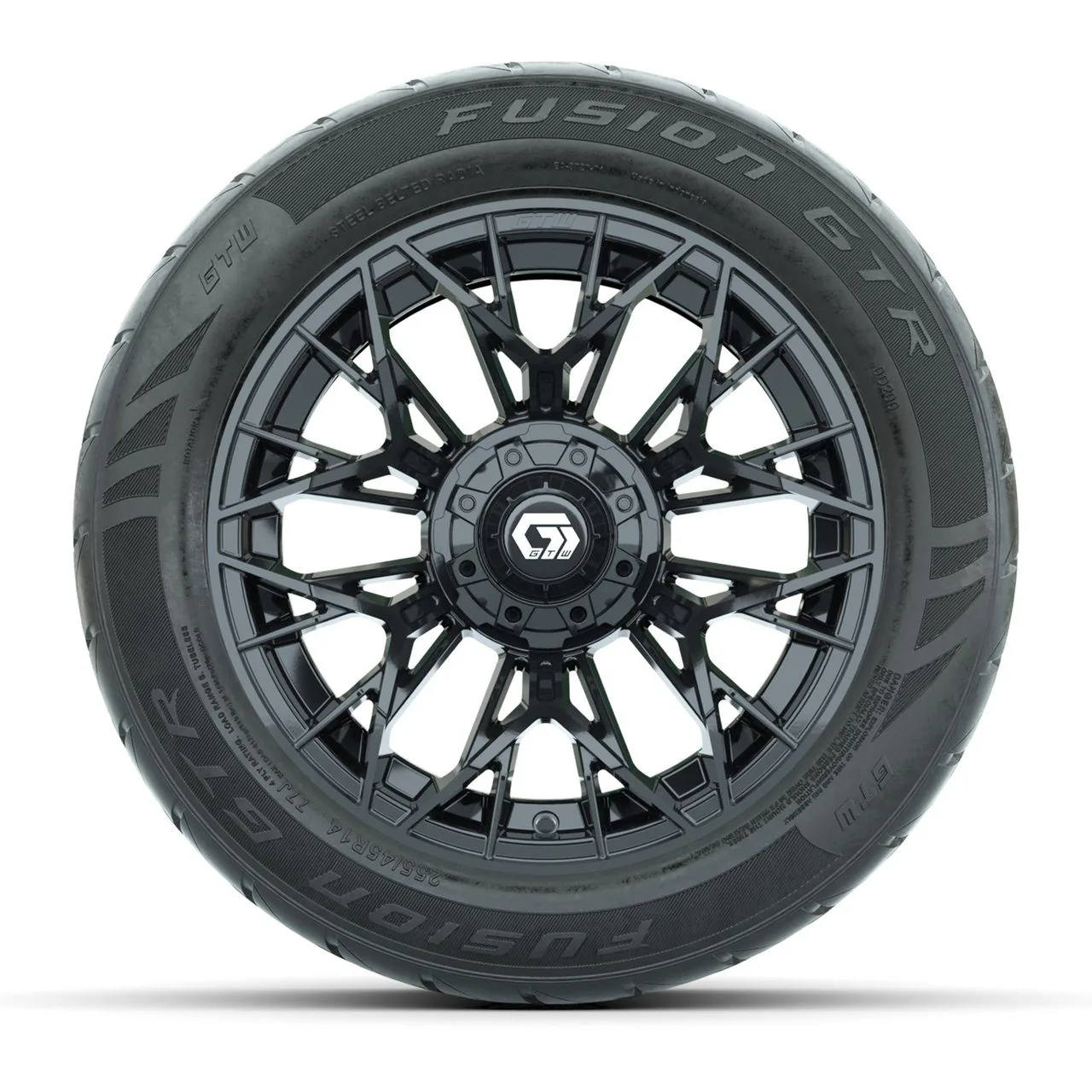 Комплект колёс с шинами 255/45-R14 Fusion GTR Steel Belt Radial Street, диски 14" Stellar, чёрные, GTW, артикул A19-2217 — фото 2