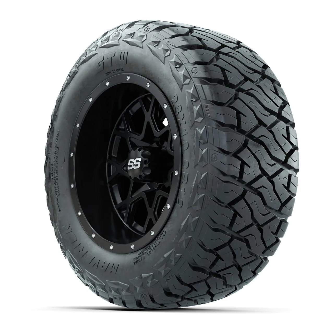 Комплект колёс в сборе: диски GTW Vortex 12", матовый чёрный, шины Maverick All-Terrain 23x10.00-R12, артикул A19-1342 — фото 3