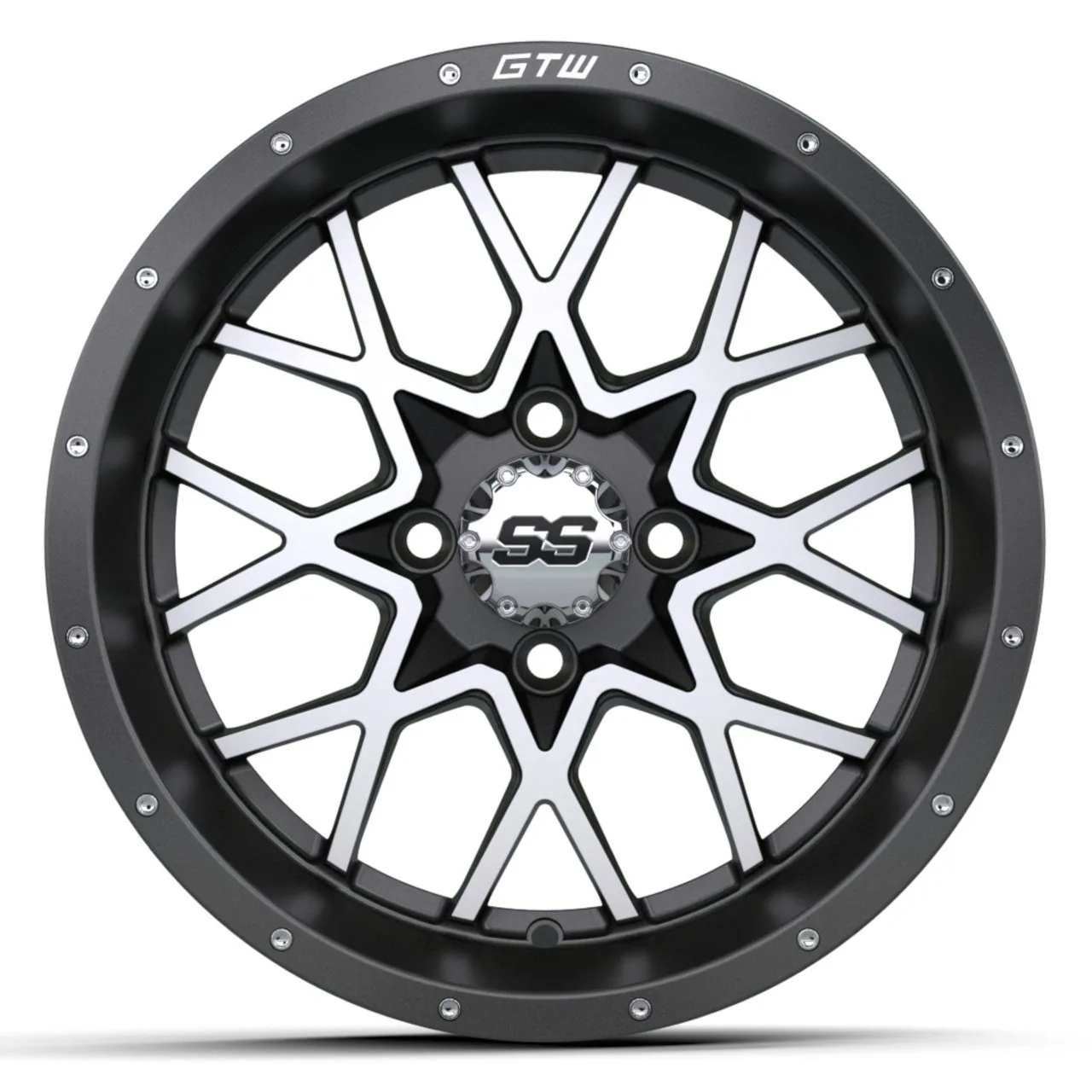 Диск 14" GTW® Vortex, матовый серый с проточкой, артикул 19-231 — фото 2