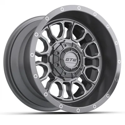 Диск 12" GTW Volt, цвет «ганметал» с фрезерованными акцентами, артикул 19-335